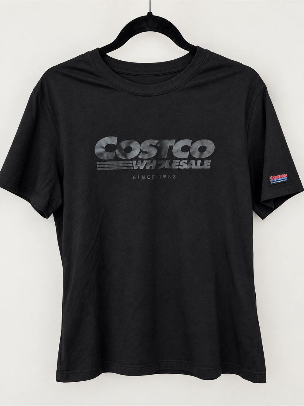Costco Wholesale Kirkland Signature Black Logo T-Shirt Men’s S Women’s M NWOT